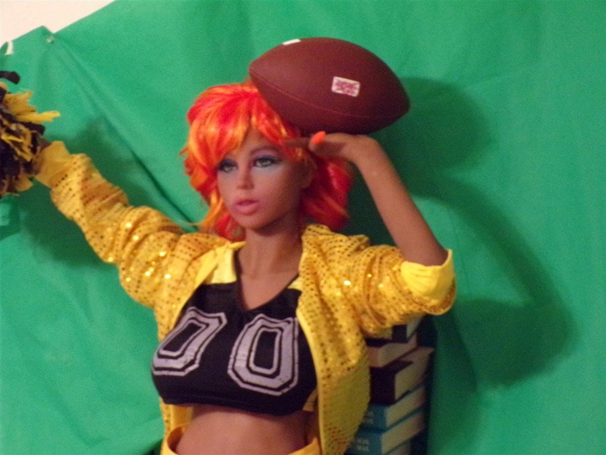 Sequined Yellow Warm Up Top