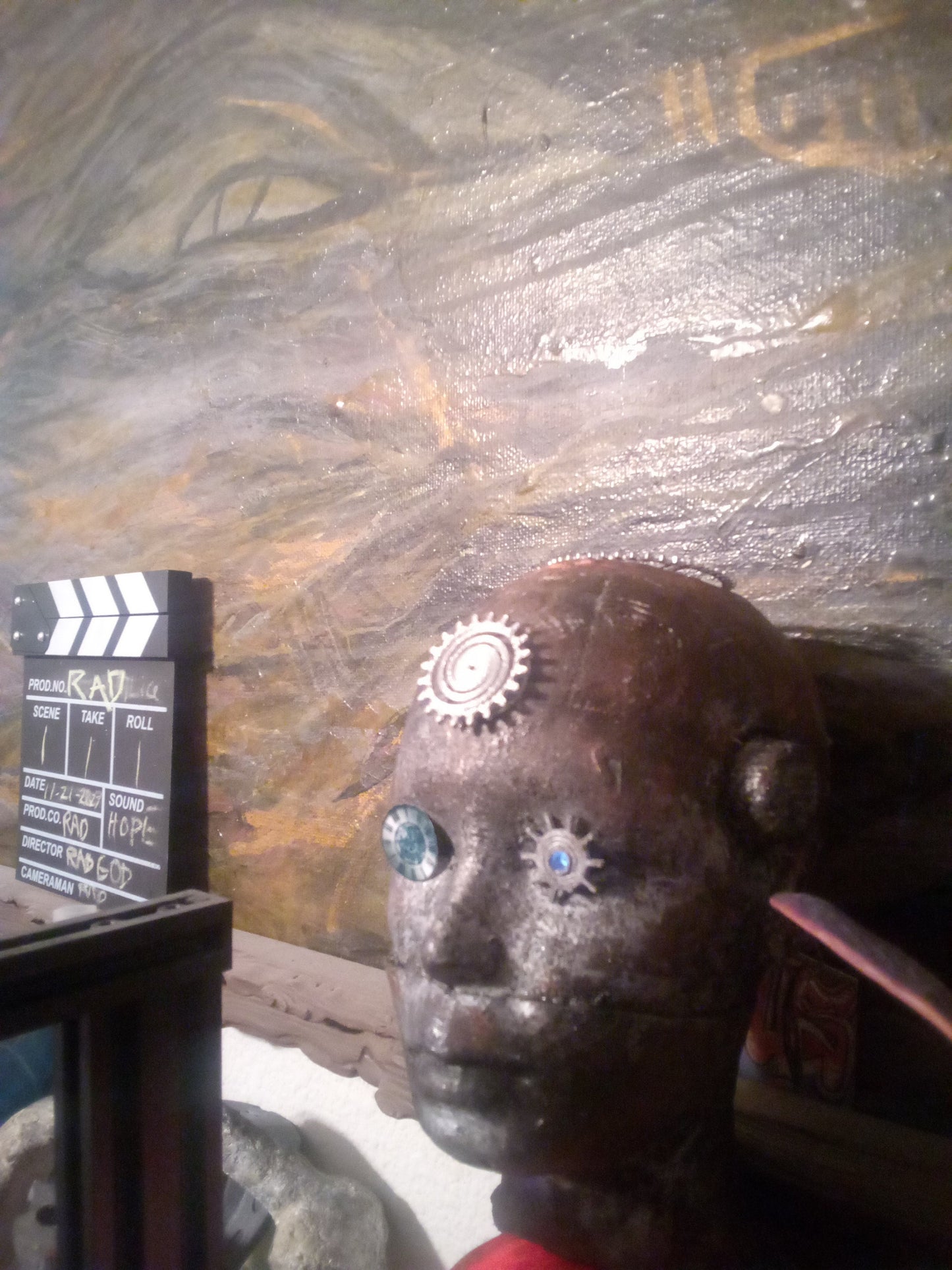SteamPunk Robot Doll Head