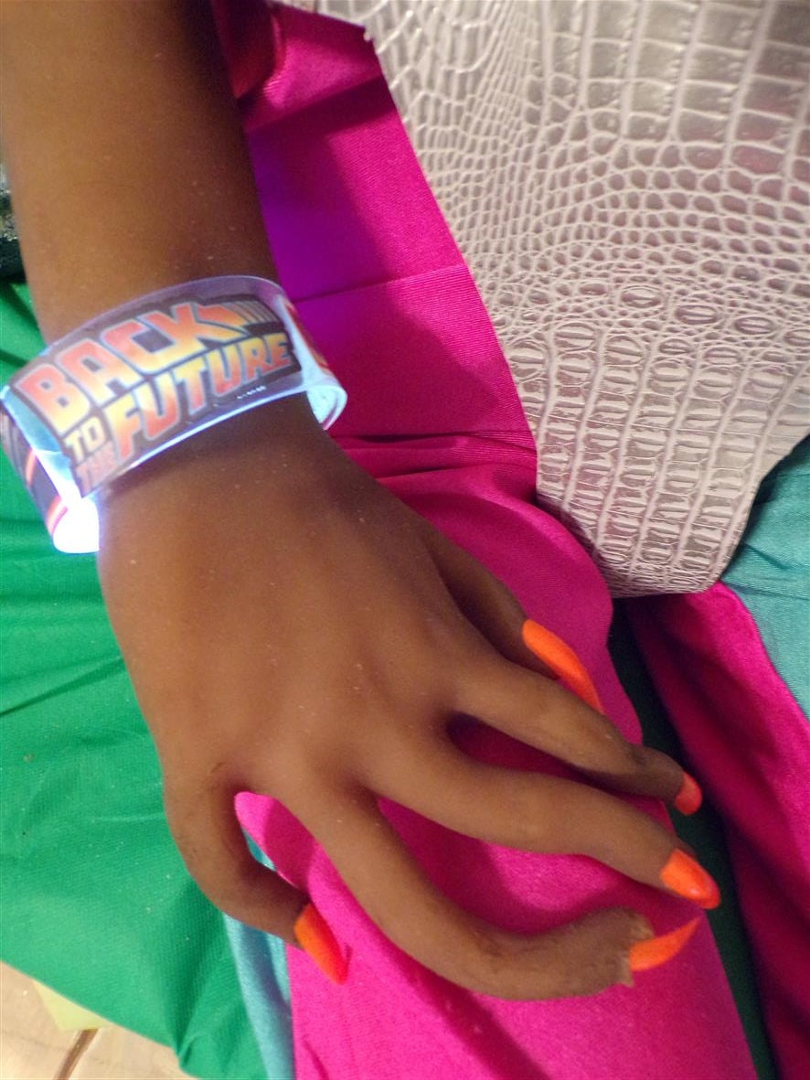 Back to the Future Lite Up Magnetic Wrist Band Bracelet