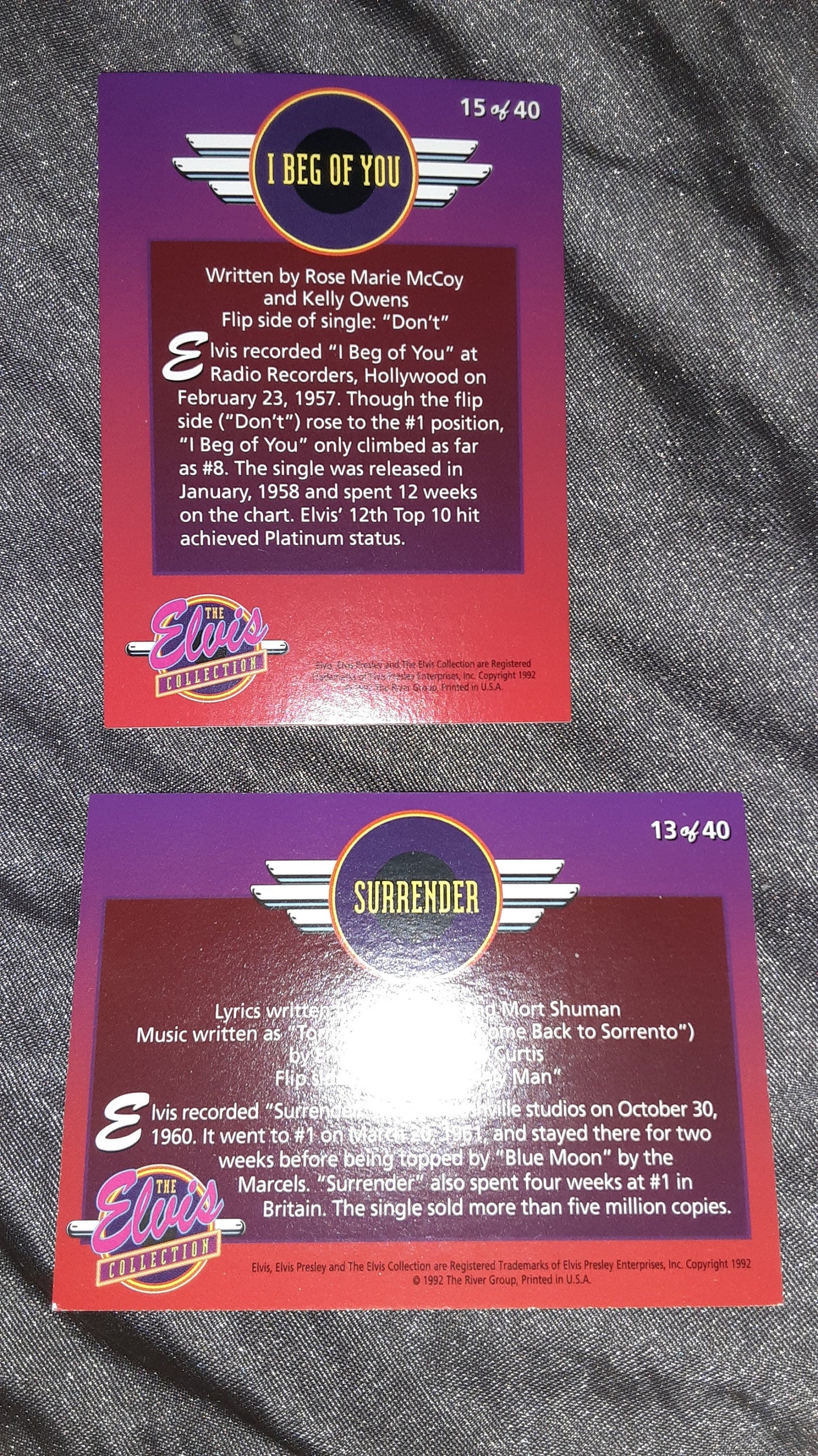 Elvis Metalic Cards Life Begins Again