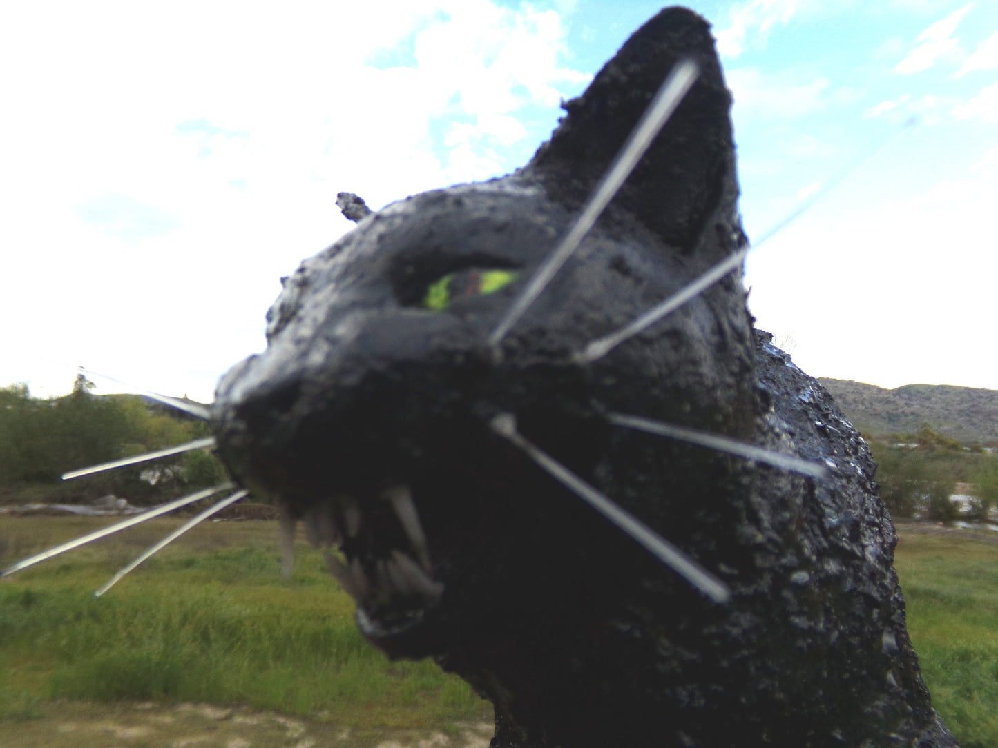 Scare D Cat. Hemp Sculpture