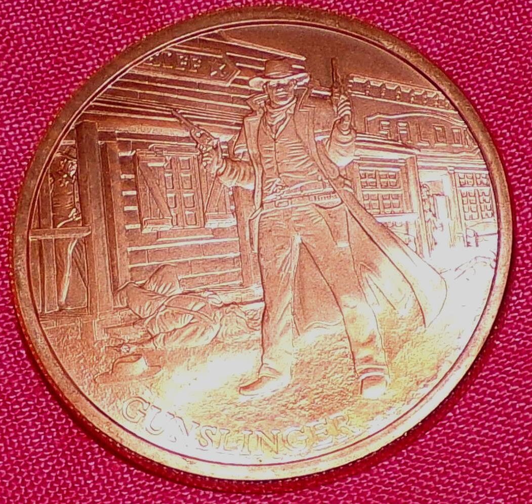 1 Troy Ounce COPPER GUNSLINGER