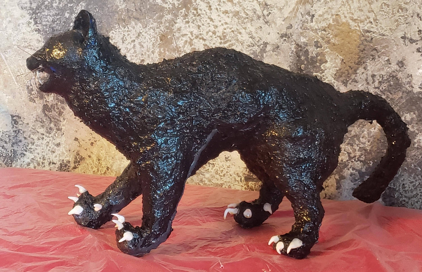 Scare D Cat. Hemp Sculpture