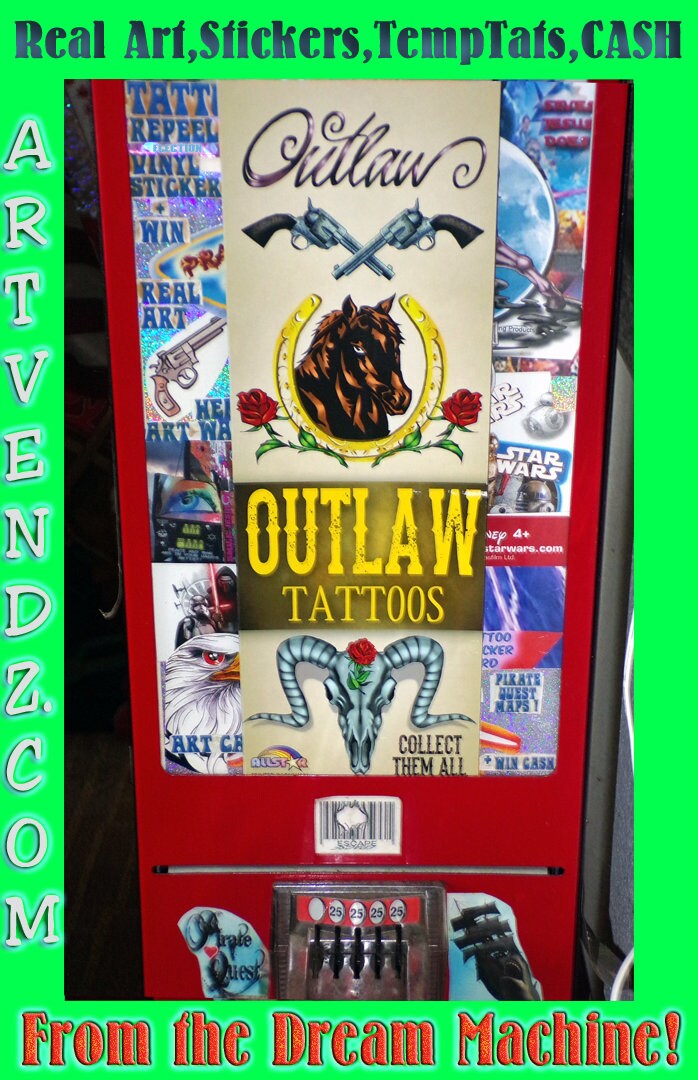 OutLaw Temporary Tattoos set of two