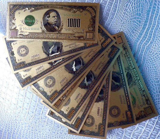 gold foil certificates  10,000 DOLLARS