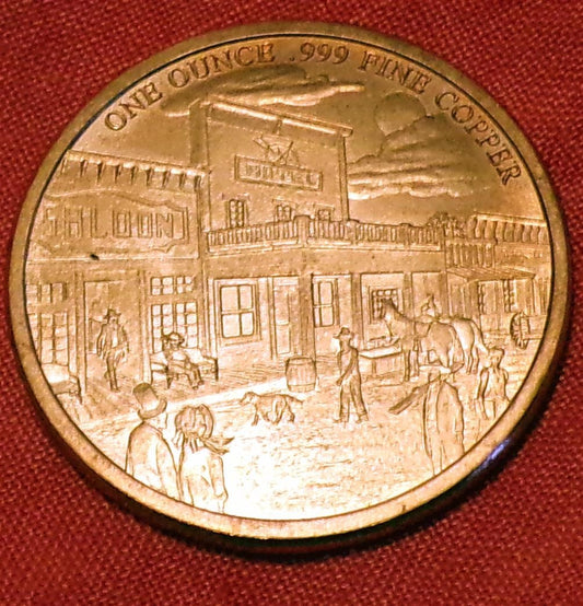 1 Troy Ounce COPPER GUNSLINGER