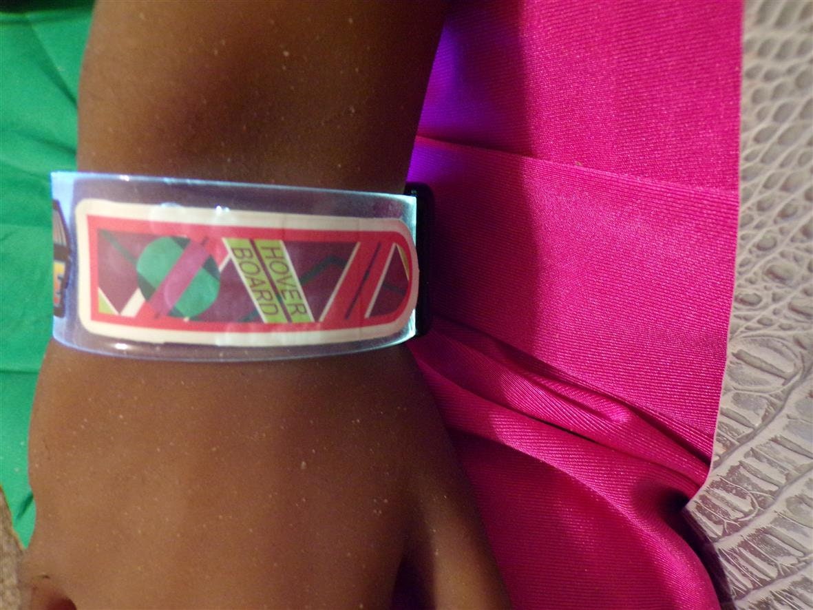Back to the Future Lite Up Magnetic Wrist Band Bracelet