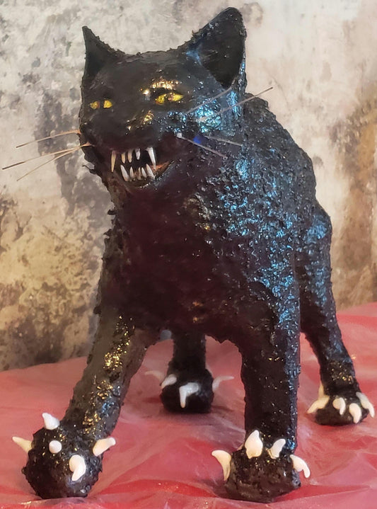 Scare D Cat.  Hemp Sculpture
