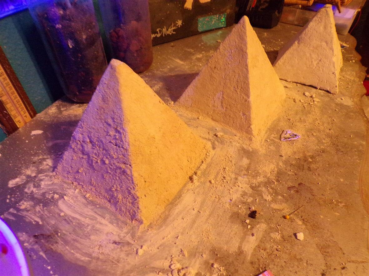 3 Hemp Pyramids.