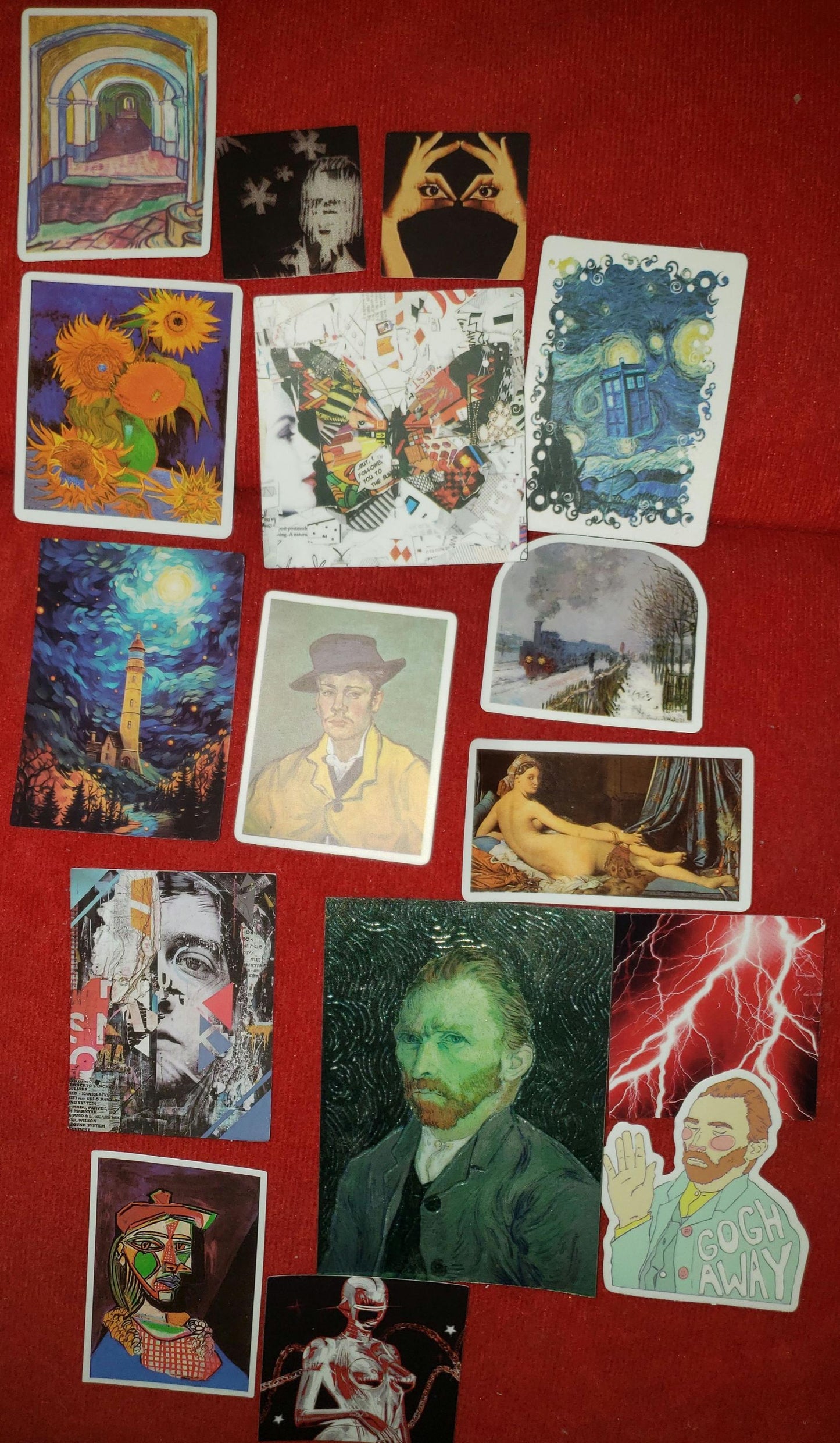 Art Stickers.  15 random plus one bonus random Art Card!