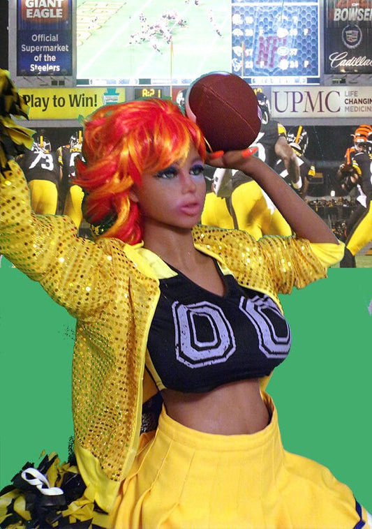 Sequined Yellow Warm Up Top